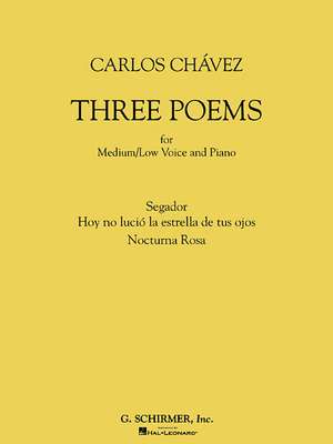 Three Poems: For Medium/Low Voice and Piano de Carlos Chavez