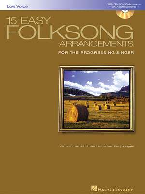 15 Easy Folksong Arrangements for the Progressing Singer [With CD (Audio)] de Hal Leonard Corp