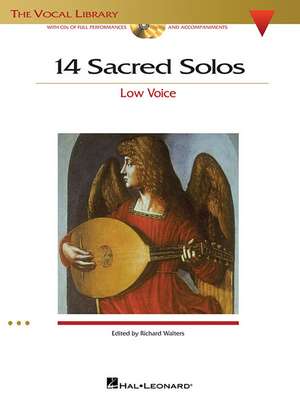 14 Sacred Solos Low Voice - Book/Online Audio [With 2 CDs] de Hal Leonard Corp