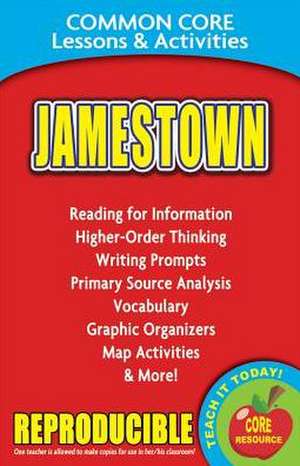 Jamestown: Common Core Lessons & Activities de Carole Marsh