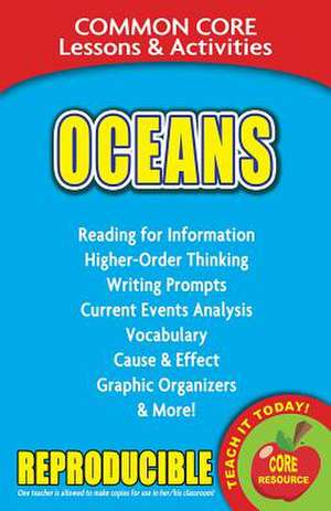 Oceans: Common Core Lessons & Activities de Carole Marsh