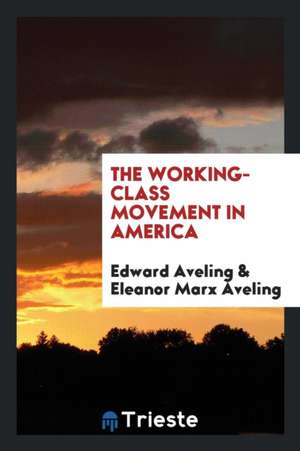 The Working-Class Movement in America de Edward Aveling