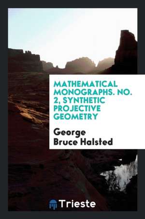 Synthetic Projective Geometry de George Bruce Halsted