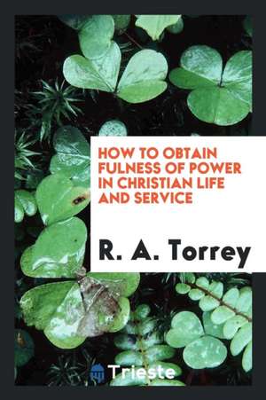 How to Obtain Fulness of Power in Christian Life and Service de Ra Torrey