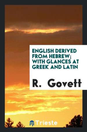 English Derived from Hebrew de R. Govett