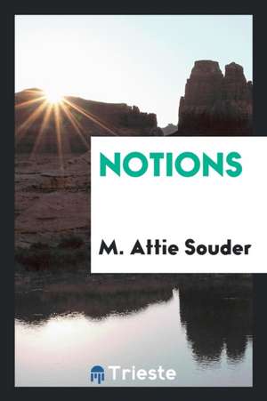 Notions de M. Attie Souder