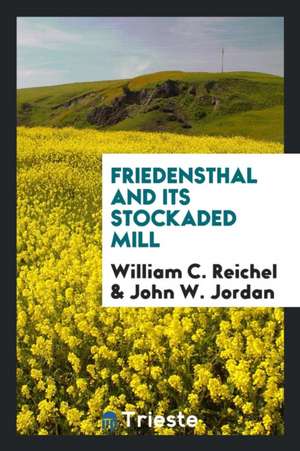 Friedensthal and Its Stockaded Mill de William C. Reichel