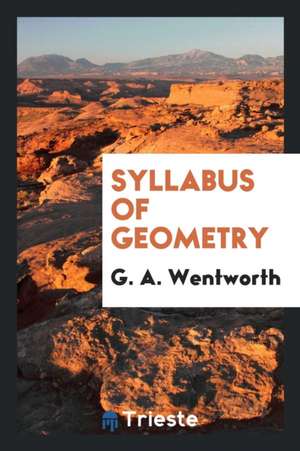 Syllabus of Geometry de G. A. Wentworth