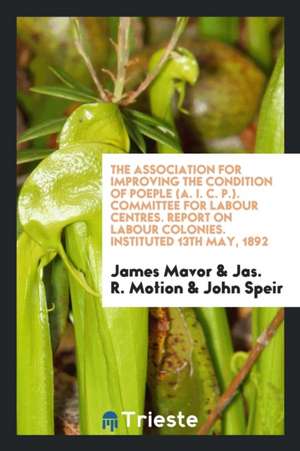 Report on Labour Colonies de James Mavor