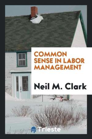 Common Sense in Labor Management de Neil M. Clark