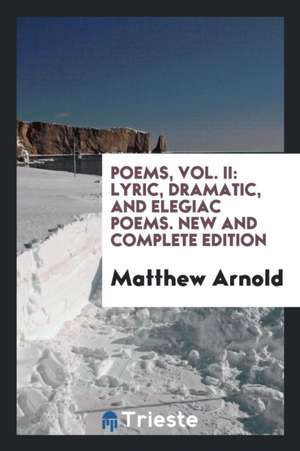 Poems de Matthew Arnold