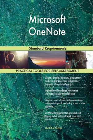 Microsoft OneNote Standard Requirements de Gerardus Blokdyk