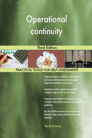 Operational continuity Third Edition de Gerardus Blokdyk