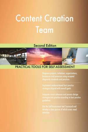 Content Creation Team Second Edition de Gerardus Blokdyk