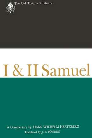 I & II Samuel de Hans Wilhelm Hertzberg