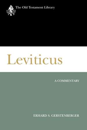 Leviticus (Otl): Discerning God's Call to Be a Pastor de GERSTENBERGER