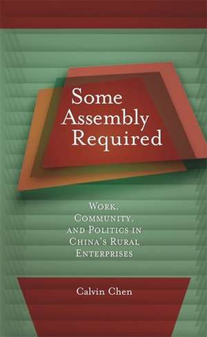 Some Assembly Required – Work, Community, and Politics in China′s Rural Enterprises de Calvin Chen