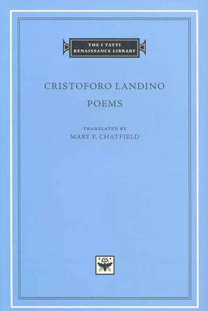 Poems de Cristoforo Landino