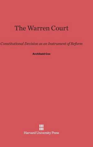 The Warren Court de Archibald Cox