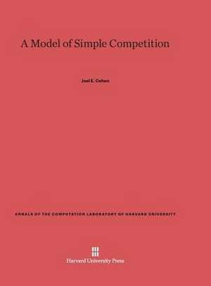 A Model of Simple Competition de Joel E. Cohen