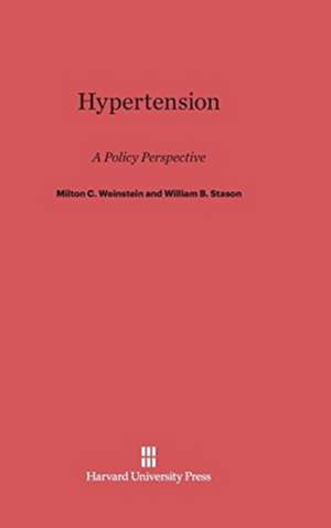 Hypertension de Milton C. Weinstein