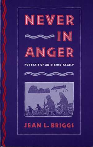 Never in Anger de Jean L. Briggs