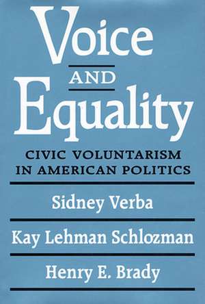 Voice & Equality – Civic Voluntarism in American Politics (Paper) de Sidney Verba