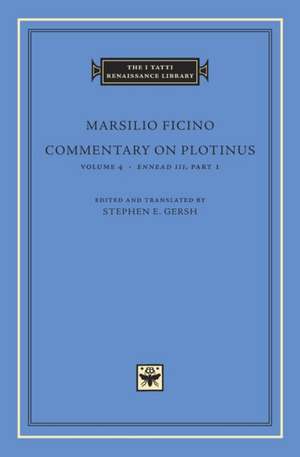 Commentary on Plotinus de Marsilio Ficino