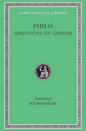 Questions on Genesis L380 (Trans. Marcus)(Greek) de Philo Philo