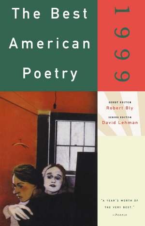 The Best American Poetry 1999 de David Lehman