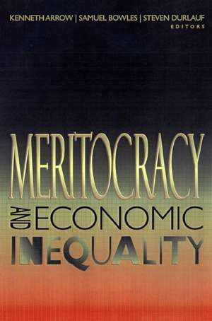 Meritocracy and Economic Inequality de Kenneth Arrow