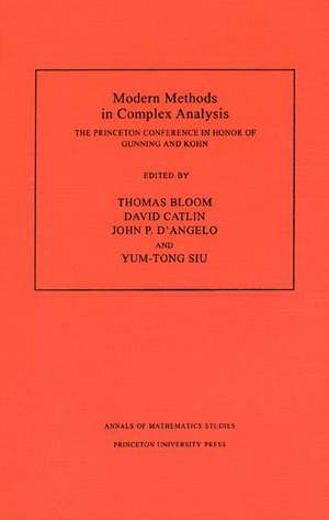 Modern Methods in Complex Analysis (AM–137), Vol – The Princeton Conference in Honor of Gunning and Kohn. (AM–137) de Thomas Bloom