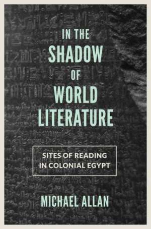 In the Shadow of World Literature – Sites of Reading in Colonial Egypt de Michael Allan