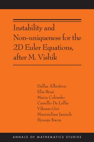 Instability and Non-Uniqueness for the 2D Euler Equations, After M. Vishik de Camillo De Lellis