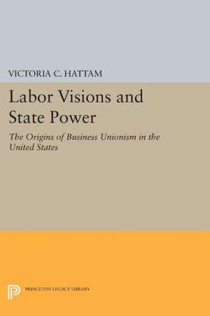 Labor Visions and State Power – The Origins of Business Unionism in the United States de Victoria C. Hattam