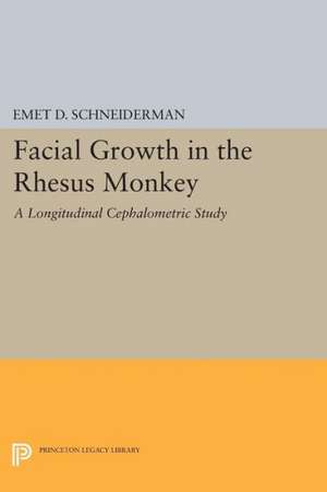 Facial Growth in the Rhesus Monkey – A Longitudinal Cephalometric Study de Emet D. Schneiderman