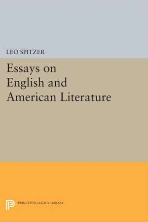 Essays on English and American Literature de Leo Spitzer