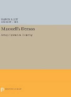 Maxwell`s Demon – Entropy, Information, Computing de Harvey S. Leff