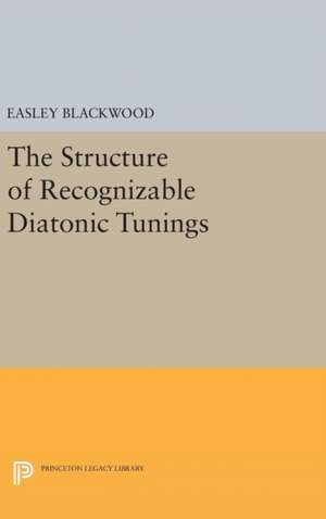 The Structure of Recognizable Diatonic Tunings de Easley Blackwood