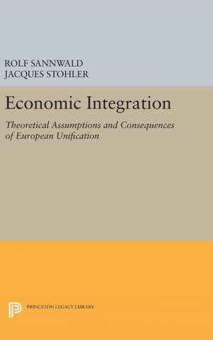 Economic Integration de Rolf Sannwald