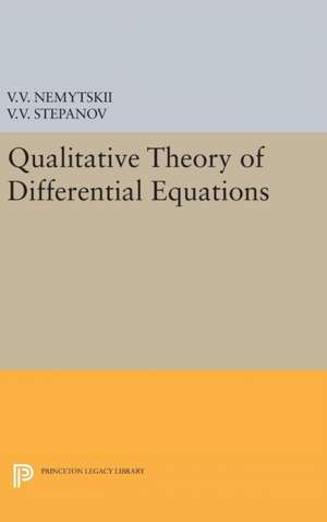 Qualitative Theory of Differential Equations de Viktor Vladimir Nemytskii