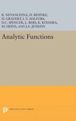 Analytic Functions de Lars Valerian Ahlfors