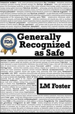 Generally Recognized as Safe de LM Foster