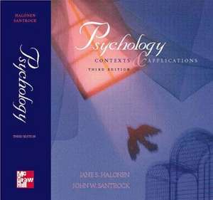 Psychology: Contexts and Applications de Jane S. Halonen