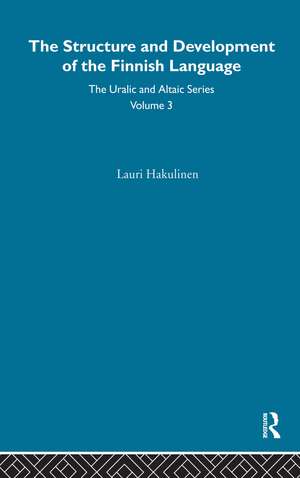 The Structure and Development of the Finnish Language de Lauri Hakulinen