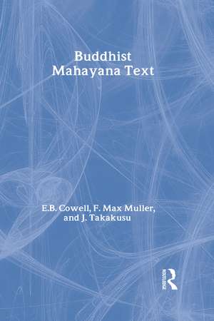 Buddhist Mahayana Texts de E. B. Cowell