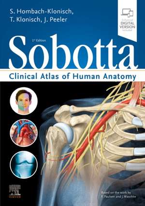 Sobotta Clinical Atlas of Human Anatomy, one volume, English de Friedrich Paulsen