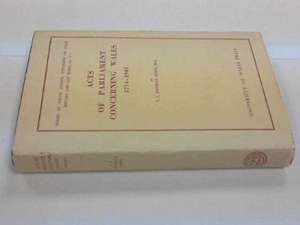 Acts of Parliament Concerning Wales, 1714-1901 de T. I. Jeffreys Jones