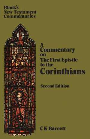 First Epistle to the Corinthians de C. K. Barrett