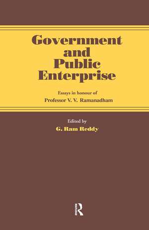 Government and Public Enterprise: Essays in Honour of Professor V.V. Ramanadham de G. Ram Reddy